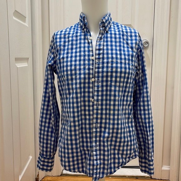 J. Crew Shirts | J.Crew Slim Fit Shirt | Color: Blue/White | Size: Size XS